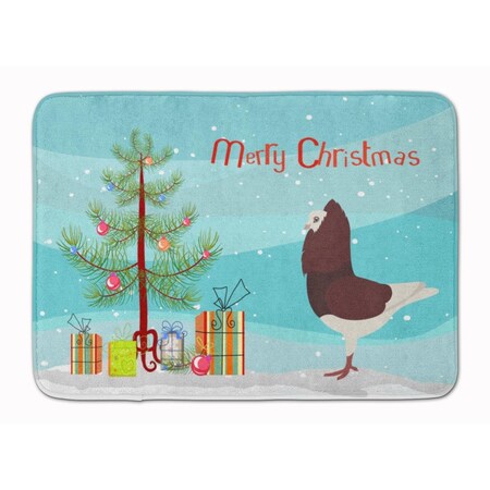 Carolines Treasures Capuchin Red Pigeon Christmas Machine Washable Memory Foam Mat BB9315RUG